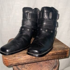 Harley-Davidson Black Leather Boots